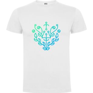 Symmetrical Celtic Botanicals Tshirt σε χρώμα Λευκό Large