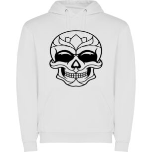 Symmetrical Floral Skull Φούτερ με κουκούλα