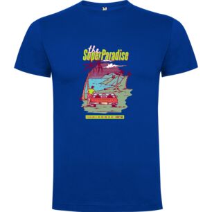 Synthwave Paradise Poster Tshirt