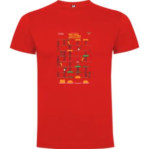 TacoTime Retro Arcade Adventure Tshirt σε χρώμα Κόκκινο Medium