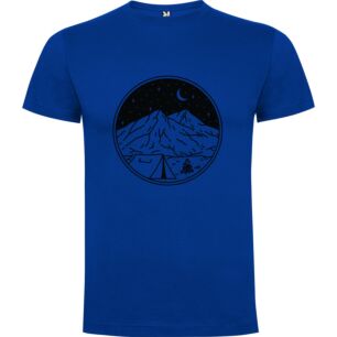 Tent and Mountain Elegance Tshirt