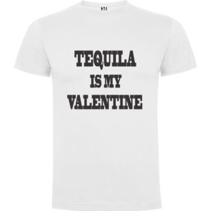 Tequila Valentine Vibes Tshirt σε χρώμα Λευκό Large