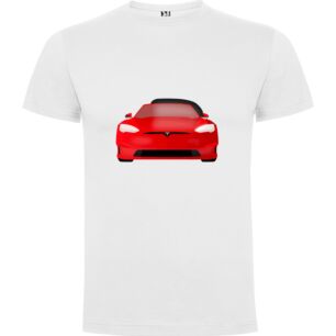 Tesla's Red Speedster Tshirt σε χρώμα Λευκό 5-6 ετών