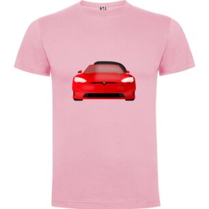 Tesla's Red Speedster Tshirt σε χρώμα Ροζ 3-4 ετών