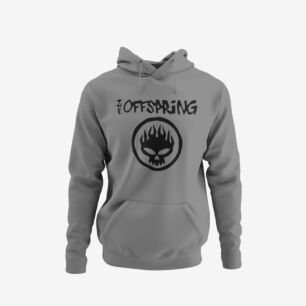 The Offspring Logo Grey Φούτερ με Κουκούλα