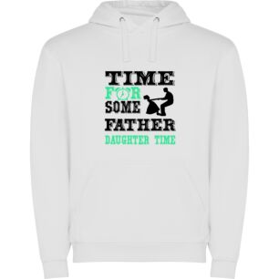 Timeless Bonds: Father-Daughter Essence+ Φούτερ με κουκούλα σε χρώμα Λευκό Large