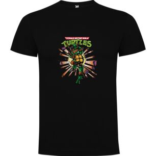 TMNT Pizza Warrior Battle Tshirt