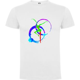 Transhumanist Neon Dancer Tshirt σε χρώμα Λευκό 11-12 ετών