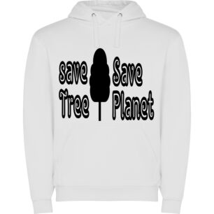 Tree-saving Concept Art Φούτερ με κουκούλα σε χρώμα Λευκό Large