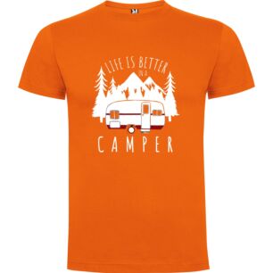 Treebound Camper Life Tshirt σε χρώμα Πορτοκαλί XLarge