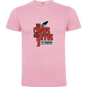 Tri-Eyed Crows Tshirt σε χρώμα Ροζ 3-4 ετών