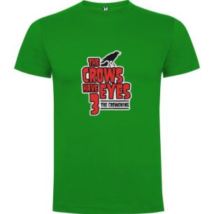 Tri-Eyed Crows Tshirt σε χρώμα Πράσινο 9-10 ετών
