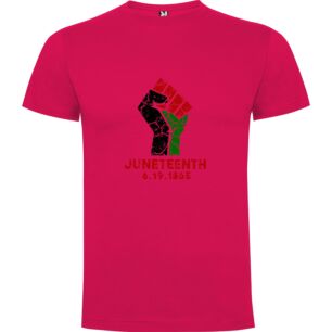 Triumphant Juneteenth Fist Tshirt σε χρώμα Φούξια 3-4 ετών