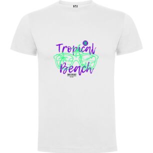 Tropical Bliss Tshirt σε χρώμα Λευκό XXXLarge(3XL)