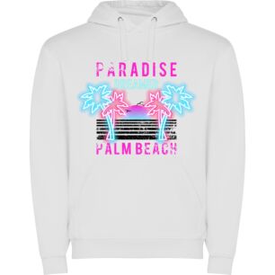 Tropical Dream Paradise Φούτερ με κουκούλα σε χρώμα Λευκό XXXLarge(3XL)