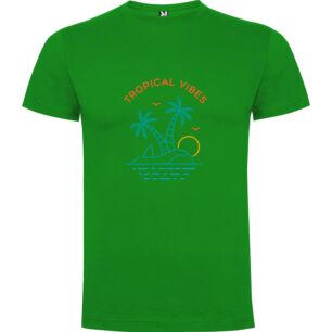 Tropical Happy Palms Tshirt