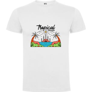 Tropical Magic Mood Tshirt σε χρώμα Λευκό XXXLarge(3XL)