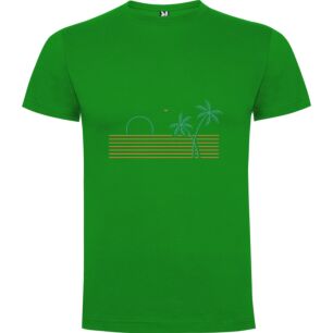Tropical Sunset Minimalism Tshirt