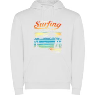 Tropical Surf Adventure Φούτερ με κουκούλα σε χρώμα Λευκό XXLarge