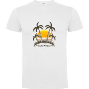 Tropical Twilight Bliss Tshirt σε χρώμα Λευκό XXXLarge(3XL)