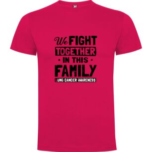 Unified Against Lung Cancer Tshirt σε χρώμα Φούξια 3-4 ετών