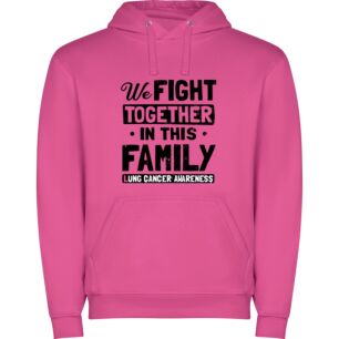 Unified Family Fights Cancer Φούτερ με κουκούλα σε χρώμα Φούξια 3-4 ετών
