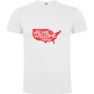 United States: Welcome All Tshirt σε χρώμα Λευκό 9-10 ετών