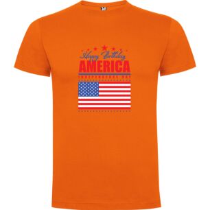 USA's Birthday Bash Tshirt σε χρώμα Πορτοκαλί Medium