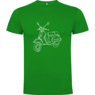 Vector Scooter Sketch Tshirt