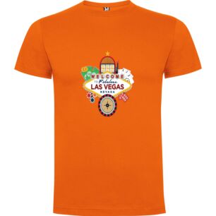Vegas Nightscape Illustration Tshirt σε χρώμα Πορτοκαλί 11-12 ετών