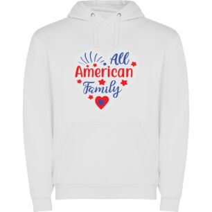 Vibrant Americana Family Sticker Φούτερ με κουκούλα