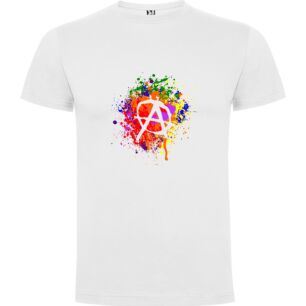 Vibrant Anarchy Splatter Tshirt σε χρώμα Λευκό 11-12 ετών