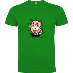 Vibrant Anime Girl Illustration Tshirt