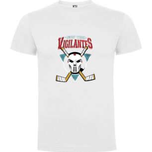 Vigilante Vengeance: NY Hockey Tshirt σε χρώμα Λευκό 9-10 ετών