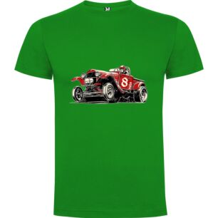 Vintage Red Race Car Tshirt