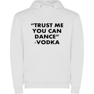 Vodka Dancer's Drunken Trust Φούτερ με κουκούλα σε χρώμα Λευκό Large