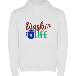 Waist High Wash & Coffee Φούτερ με κουκούλα