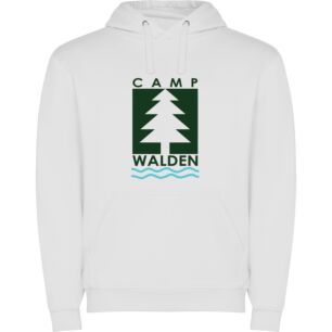 Walden's Modern Camp Logo Φούτερ με κουκούλα σε χρώμα Λευκό 5-6 ετών