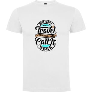 Wanderlust at Work Tshirt σε χρώμα Λευκό Medium