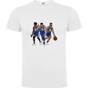 Warriors Trio Slam Dunk Tshirt σε χρώμα Λευκό 11-12 ετών