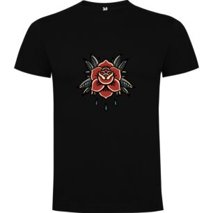 Water-Drenched Rose Tattoo Tshirt
