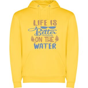 Water's True Serenade Φούτερ με κουκούλα σε χρώμα Κίτρινο Large