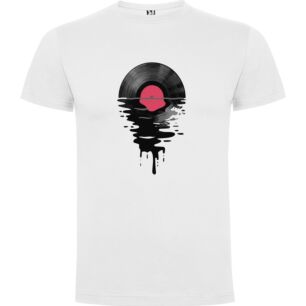 Water's Vinyl Spin Art Tshirt σε χρώμα Λευκό XXXLarge(3XL)