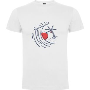 Waveheart Logo Illustration Tshirt σε χρώμα Λευκό XXXLarge(3XL)