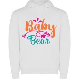 Whimsical Illustrator Trademark: Baby Bear Safari Φούτερ με κουκούλα σε χρώμα Λευκό Large