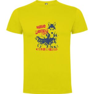 Wild & Free Wolf Tshirt σε χρώμα Κίτρινο 11-12 ετών