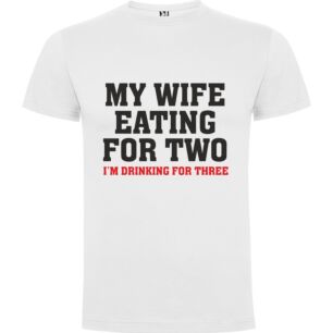 Wine and Belly Laughs Tshirt σε χρώμα Λευκό Large