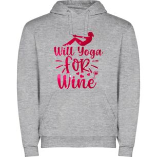 Wine-Infused Yoga Delight Φούτερ με κουκούλα