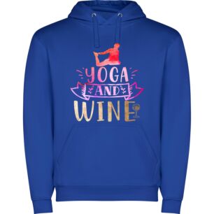 Wine-inspired Yoga Art Φούτερ με κουκούλα