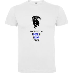 Witty Drinking Wisdom: Tyrion Lannister Tshirt σε χρώμα Λευκό